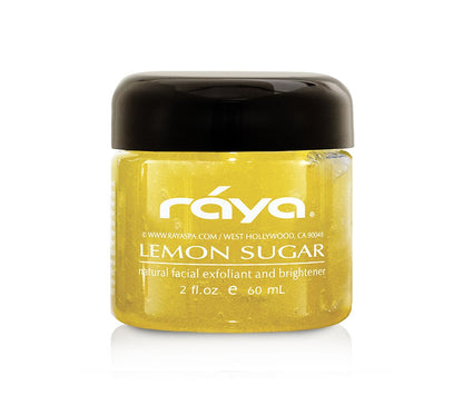 RAYA Lemon Sugar Facial Scrub | Organic Exfoliating Scrub for Dry Skin | Brightens & Smooths Complexion
