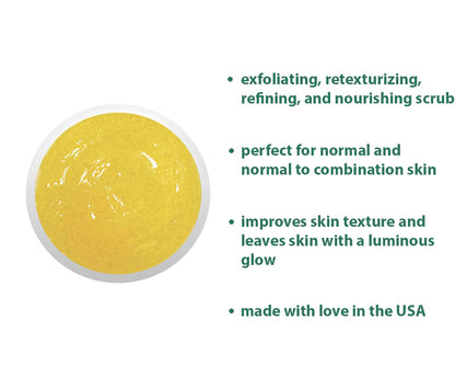 RAYA Pineapple Enzyme Facial Scrub (120) | Exfoliating & Refining for Combination Skin | Pineapple Enzymes + Jojoba Beads