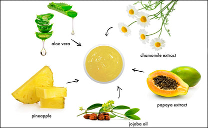 RAYA Pineapple Enzyme Facial Scrub (120) | Exfoliating & Refining for Combination Skin | Pineapple Enzymes + Jojoba Beads