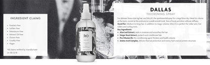 R+Co Dallas Hair Thickening Spray | Volumizing & Texturizing Spray for All Lengths | 8.5 oz