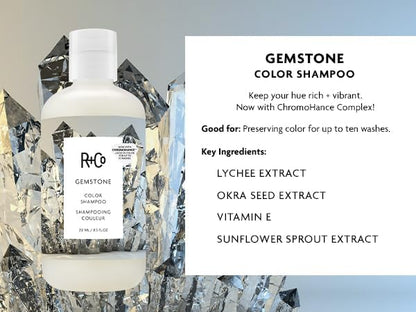 R+Co Gemstone Color Shampoo & Conditioner Set – Color Protection, Nourishment, Vegan & Cruelty-Free | 8.5oz (Pack of 2)