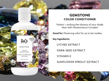 R+Co Gemstone Color Shampoo & Conditioner Set – Color Protection, Nourishment, Vegan & Cruelty-Free | 8.5oz (Pack of 2)