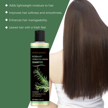RCSCBC Eloria Beauty Shampoo – Rosemary Hydrolyzed Keratin, Nourishes & Regenerates Hair (1 PCS)