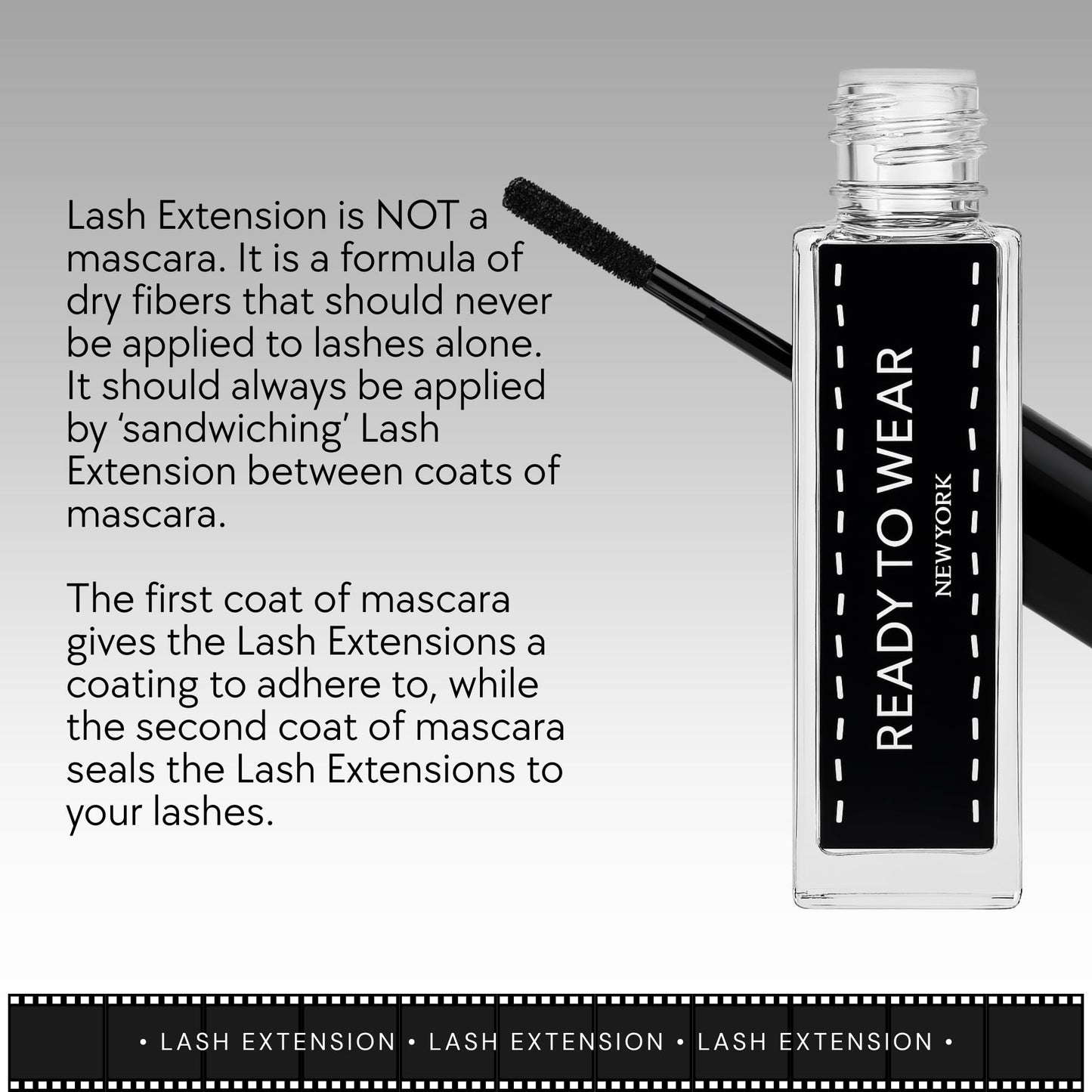 Ready To Wear Lash Extension – Fine DRY Fibers for Instant Lash Elongation (No Glue Required, Use With Mascara)