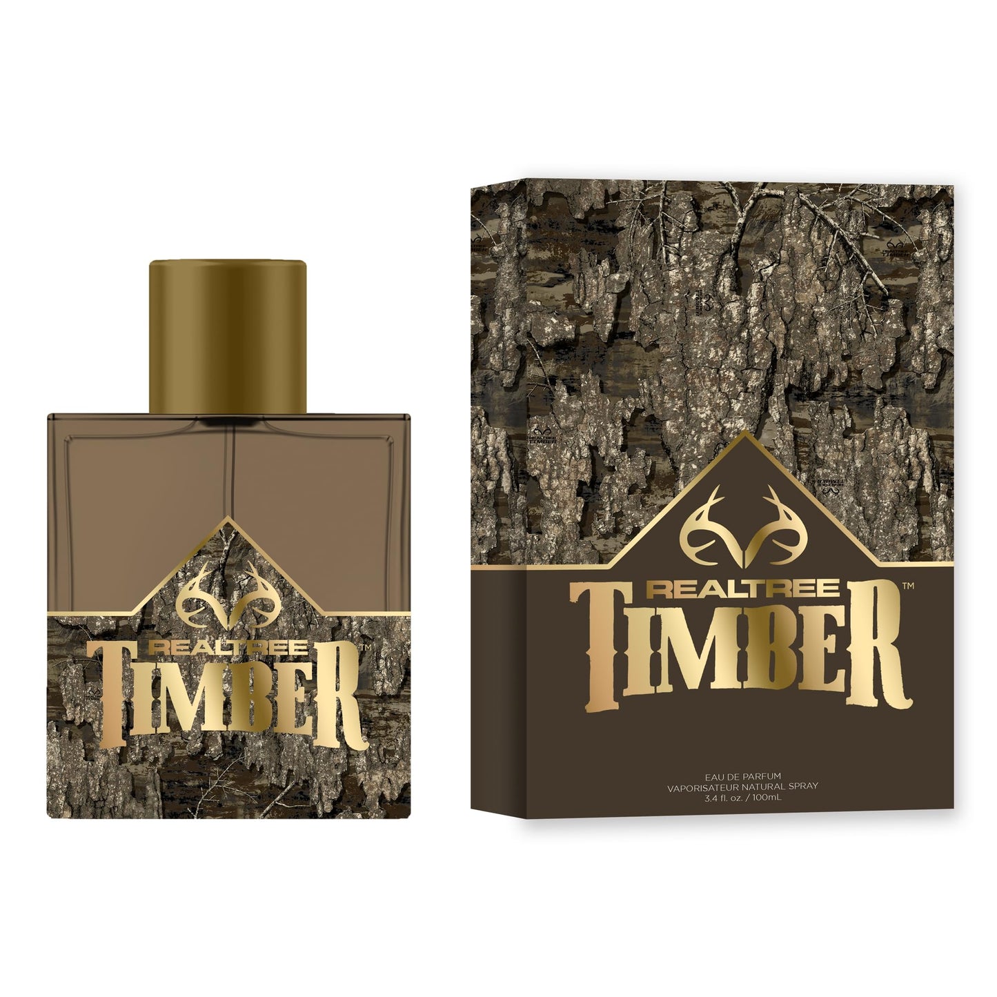 Realtree Timber for Him Eau de Parfum – 3.4 fl oz | Modern Woody Scent