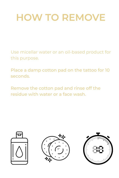 Rebel Tattoos Gold Stars Temporary Freckles — 2 Patches in 1 Envelope
