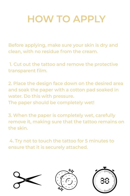 Rebel Tattoos Gold Stars Temporary Freckles — 2 Patches in 1 Envelope