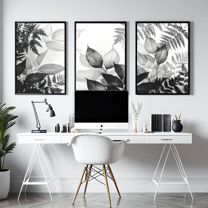 Reception Decoration | Set of 3 Botanical Wall art Prints