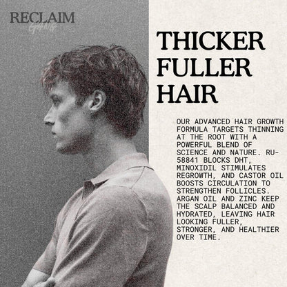 Reclaim Gang RU58841 + Minoxidil Serum (60ml) – Hair Growth Support for Thicker, Fuller Hair