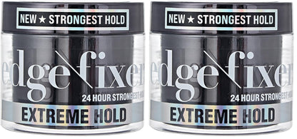 Red by Kiss Edge Fixer Extreme Hold — 24-Hour Edge Control with Biotin, No Flaking or Oily Residue, Pack of 2 (3.38 Fl. Oz Each)