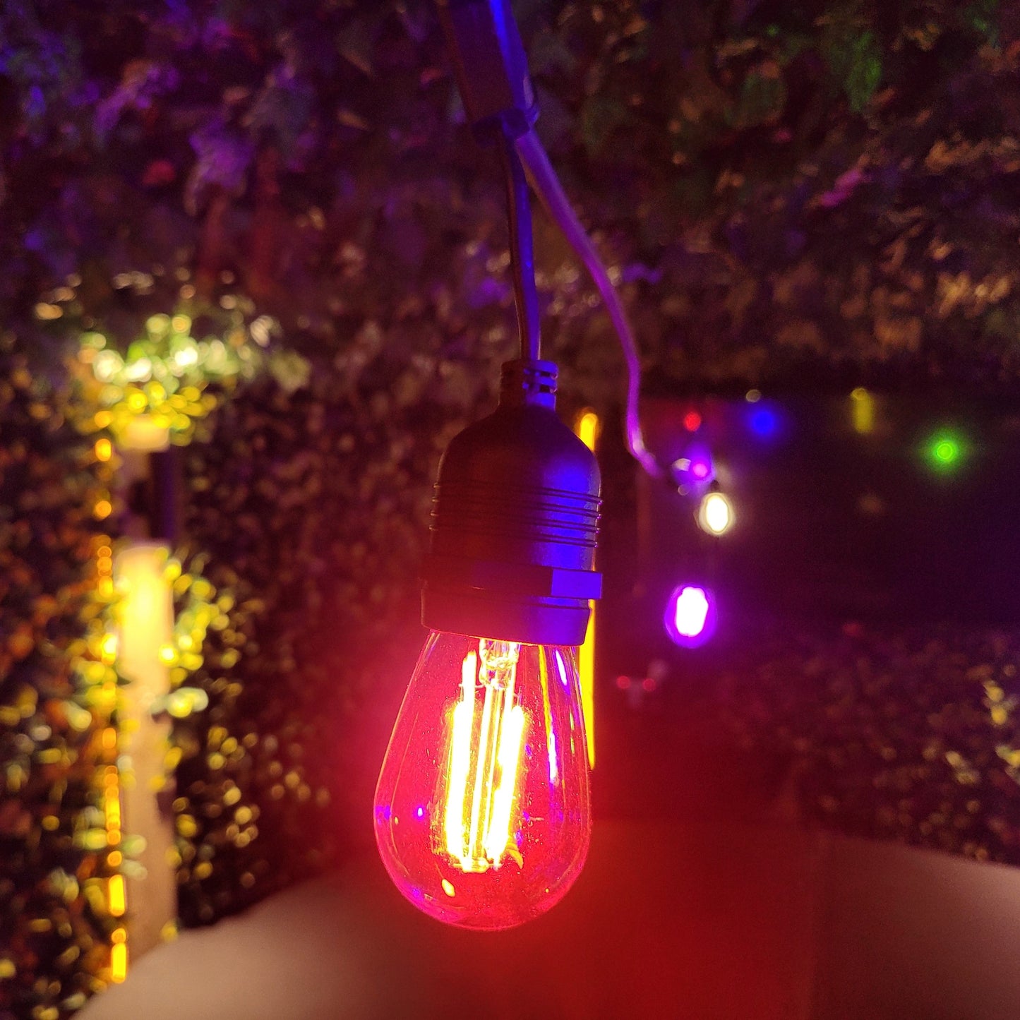 10 Pack Outdoor Elite Festoon Waterproof Heavy Duty LED Colour Bulbs