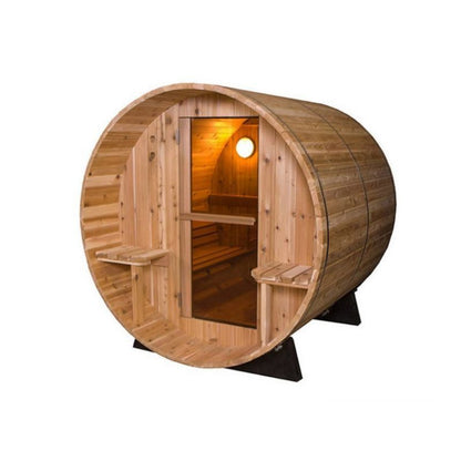 Fonteyn Barrel Sauna Rustic Red Cedar – 4ft to 7ft