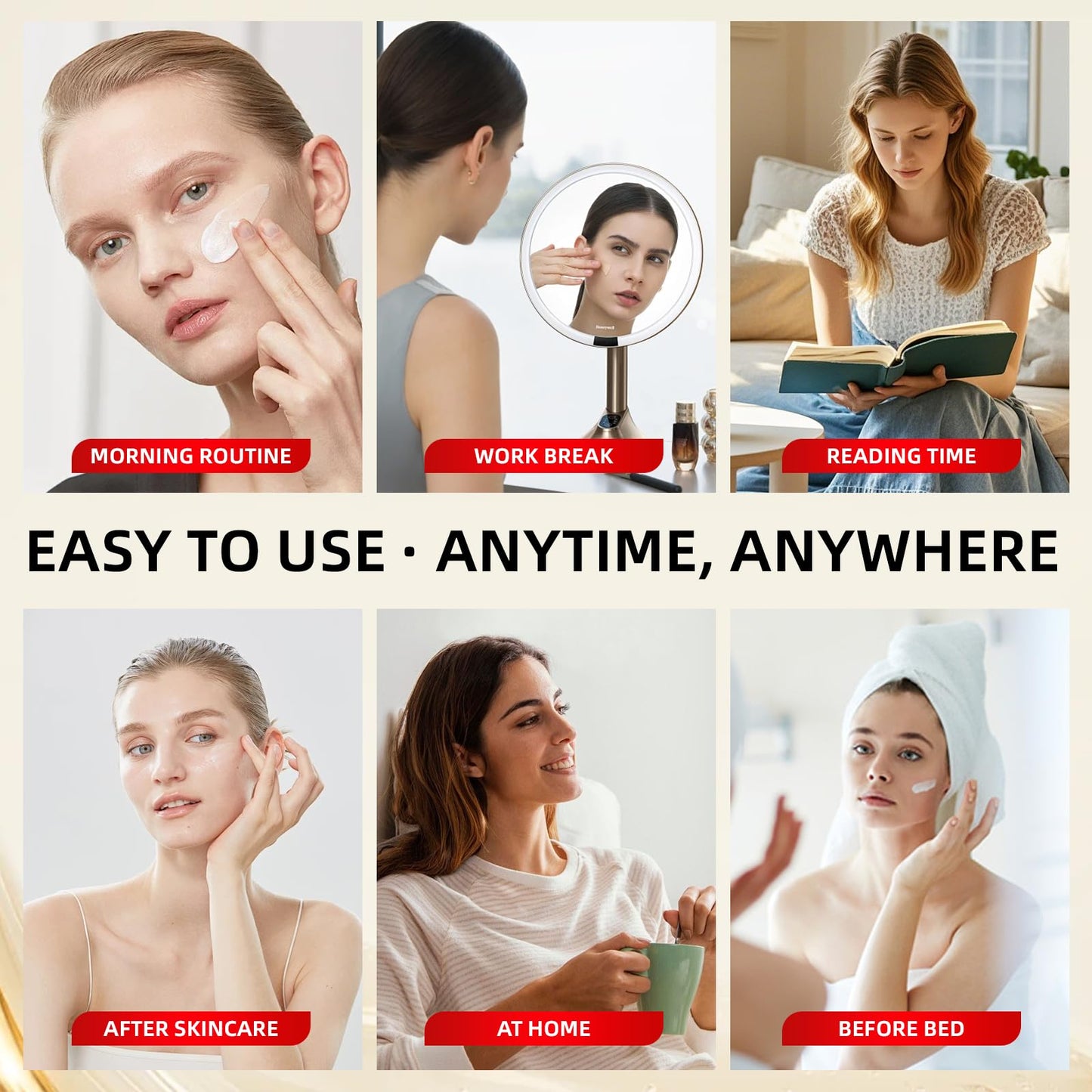 Redcool Caffeine & Retinol Under Eye Serum – Fast Absorbing, Dermatologist-Tested, 0.7 oz