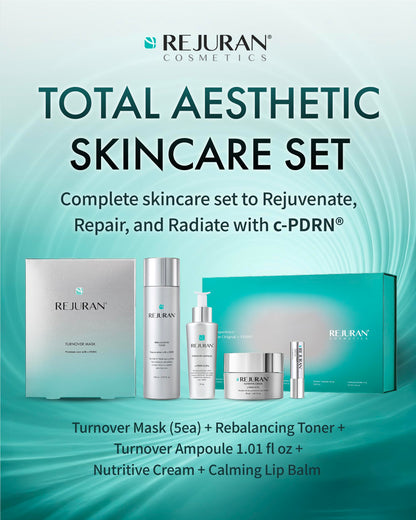 REJURAN Total Aesthetic Set c-PDRN – Salmon DNA Skincare Kit for Hydration, Firming & Radiant Glass Skin