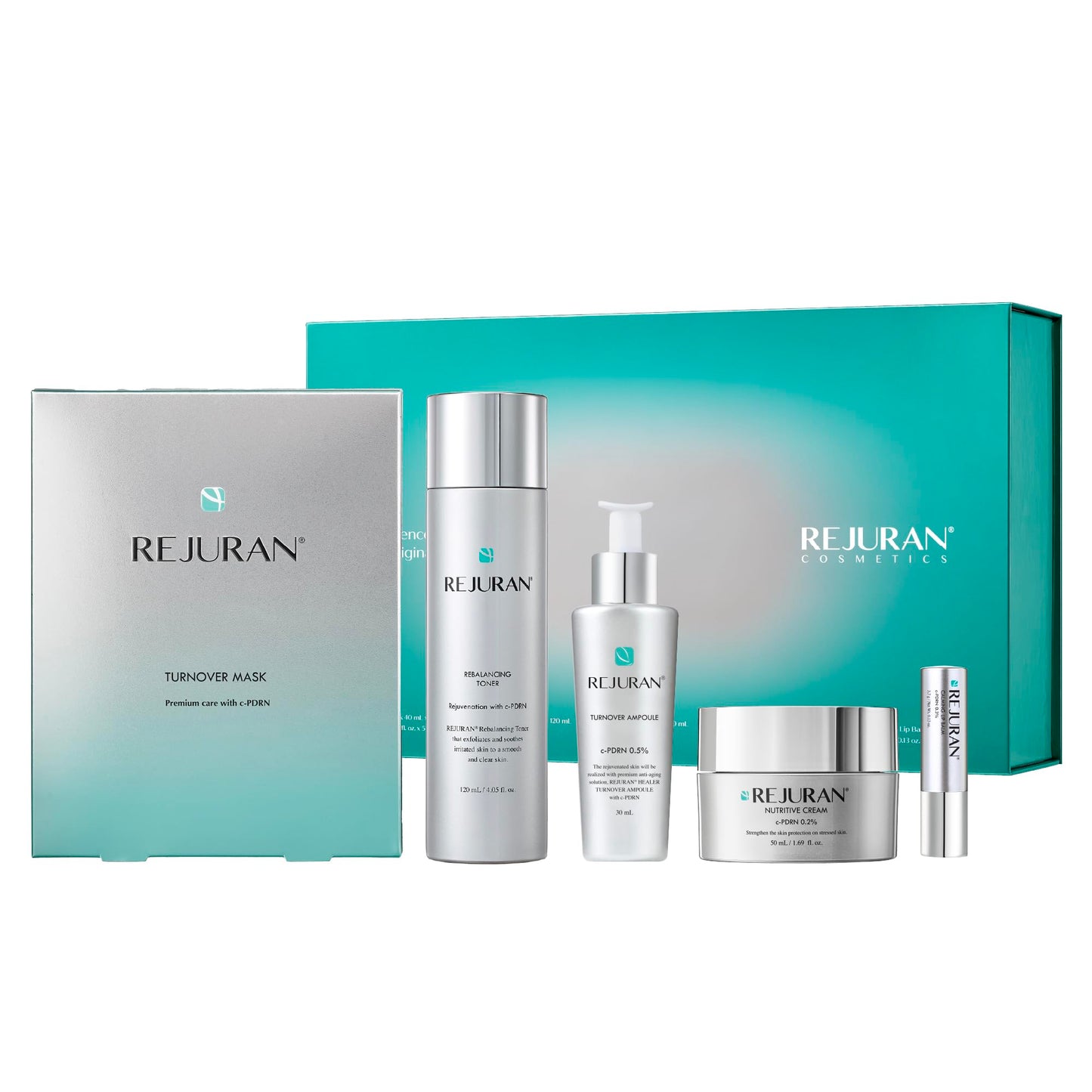REJURAN Total Aesthetic Set c-PDRN – Salmon DNA Skincare Kit for Hydration, Firming & Radiant Glass Skin