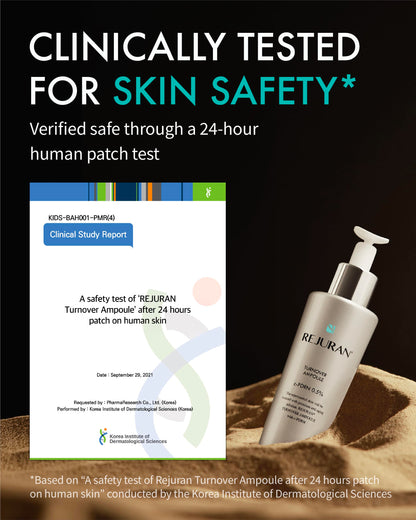 REJURAN Turnover Ampoule C-PDRN [Larger Size] – Salmon DNA Serum for Hydration, Firming & Radiant Glow | Korean Skincare