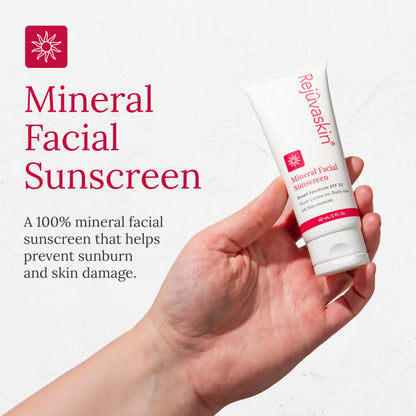Rejuvaskin Mineral Facial Sunscreen SPF 32 – Oil-Free for Sensitive, Acne-Prone Skin