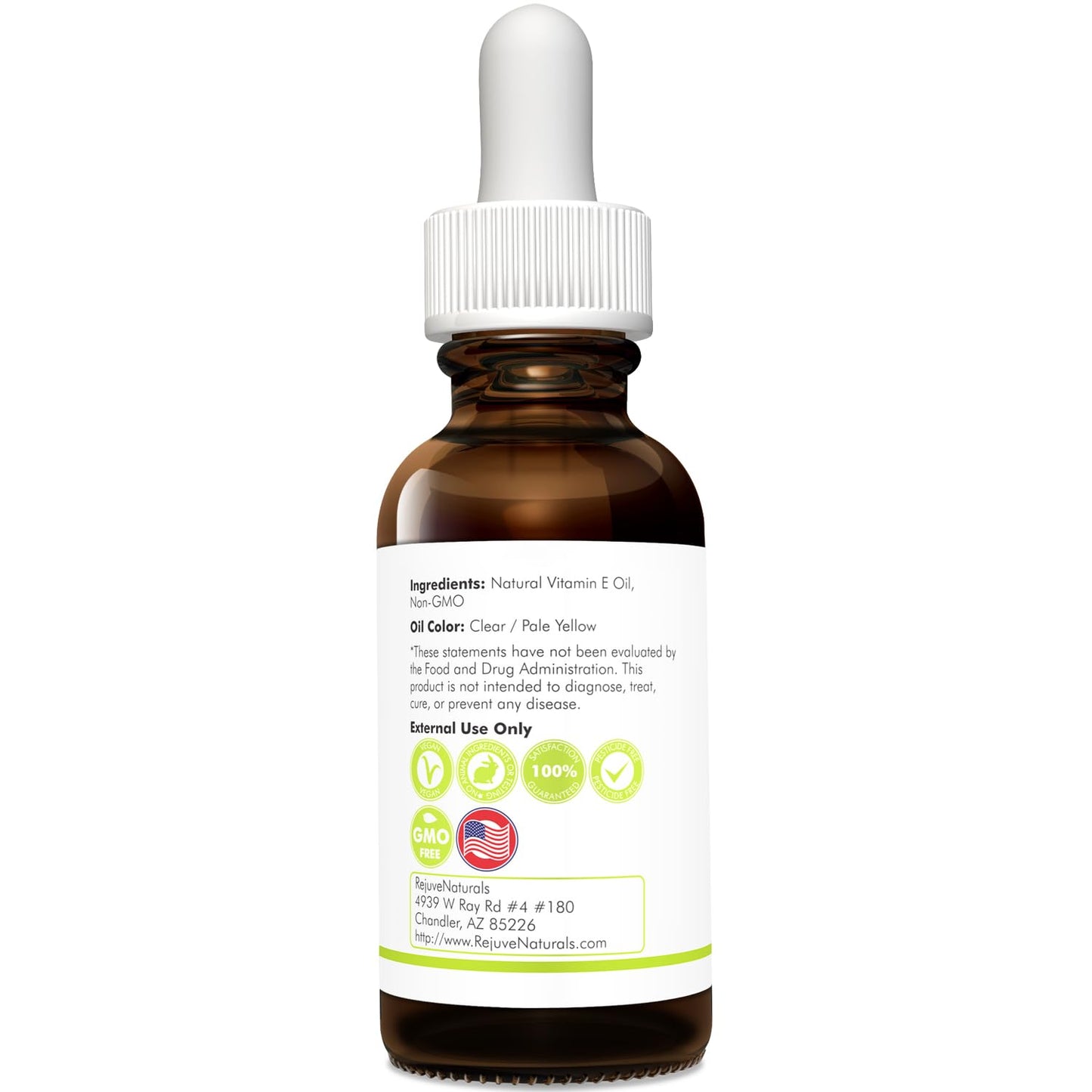 RejuveNaturals Vitamin E Oil 42,900 IU – Pure, Lightweight Hydration