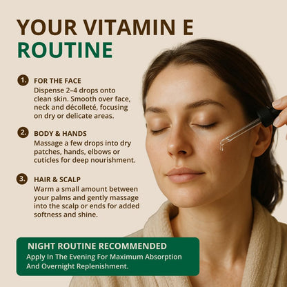 RejuveNaturals Vitamin E Oil 42,900 IU – Pure, Lightweight Hydration