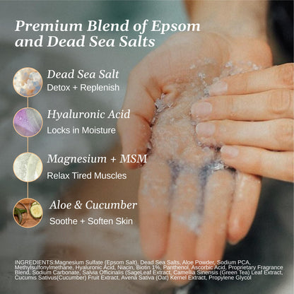 Relax Spa & Bath RX Therapy 7-Pack: Epsom & Dead Sea Aromatherapy Bath Salts