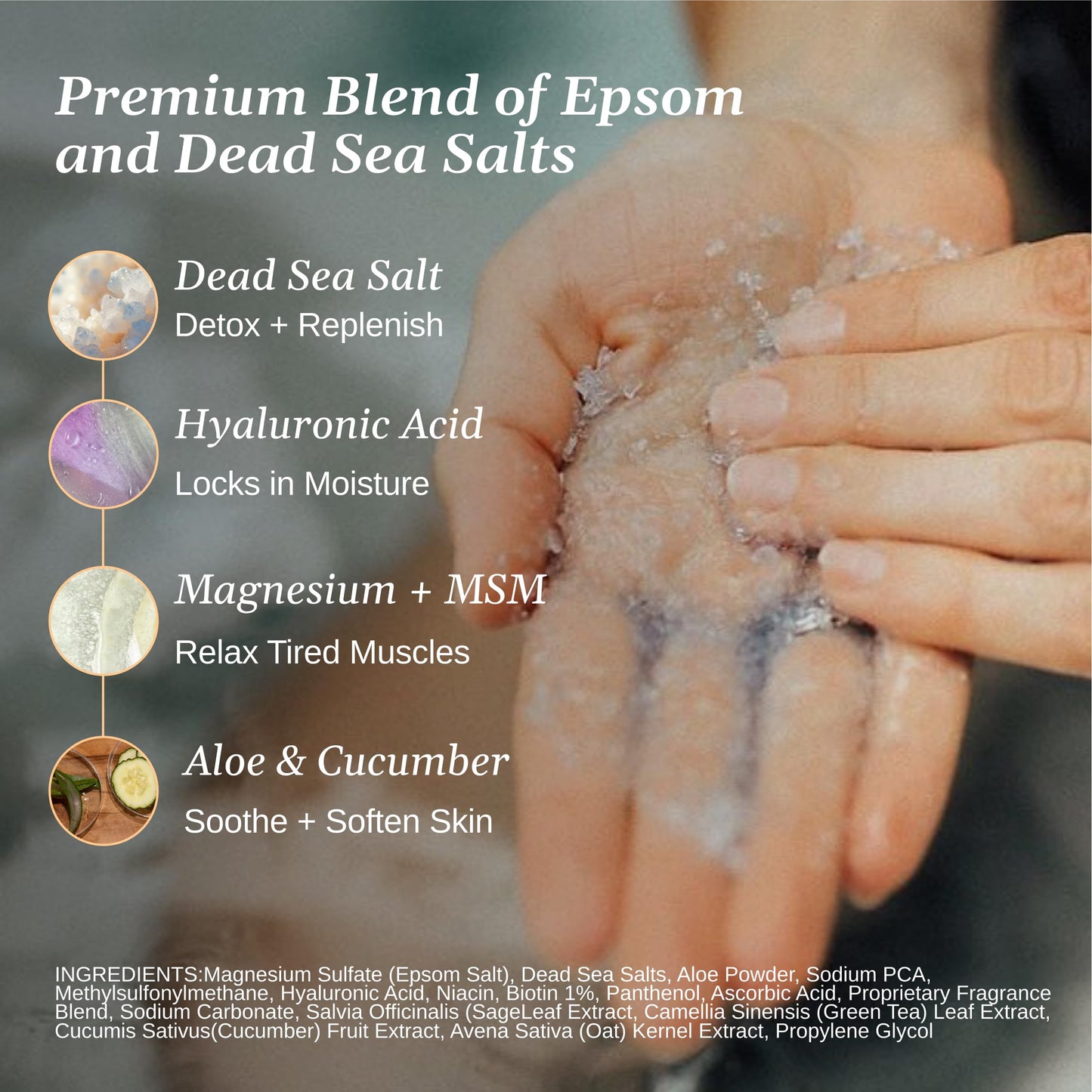 Relax Spa & Bath Epsom & Dead Sea Salts – Aromatherapy Bath Salts for Spa, Hot Tubs & Baths