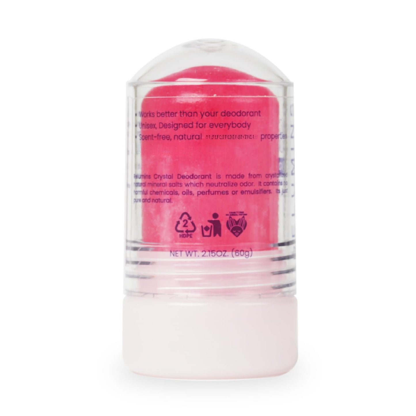 Relumins Mangosteen Crystal Deodorant – Aluminum-Free Mineral Salt Roll-On (60g x 3)