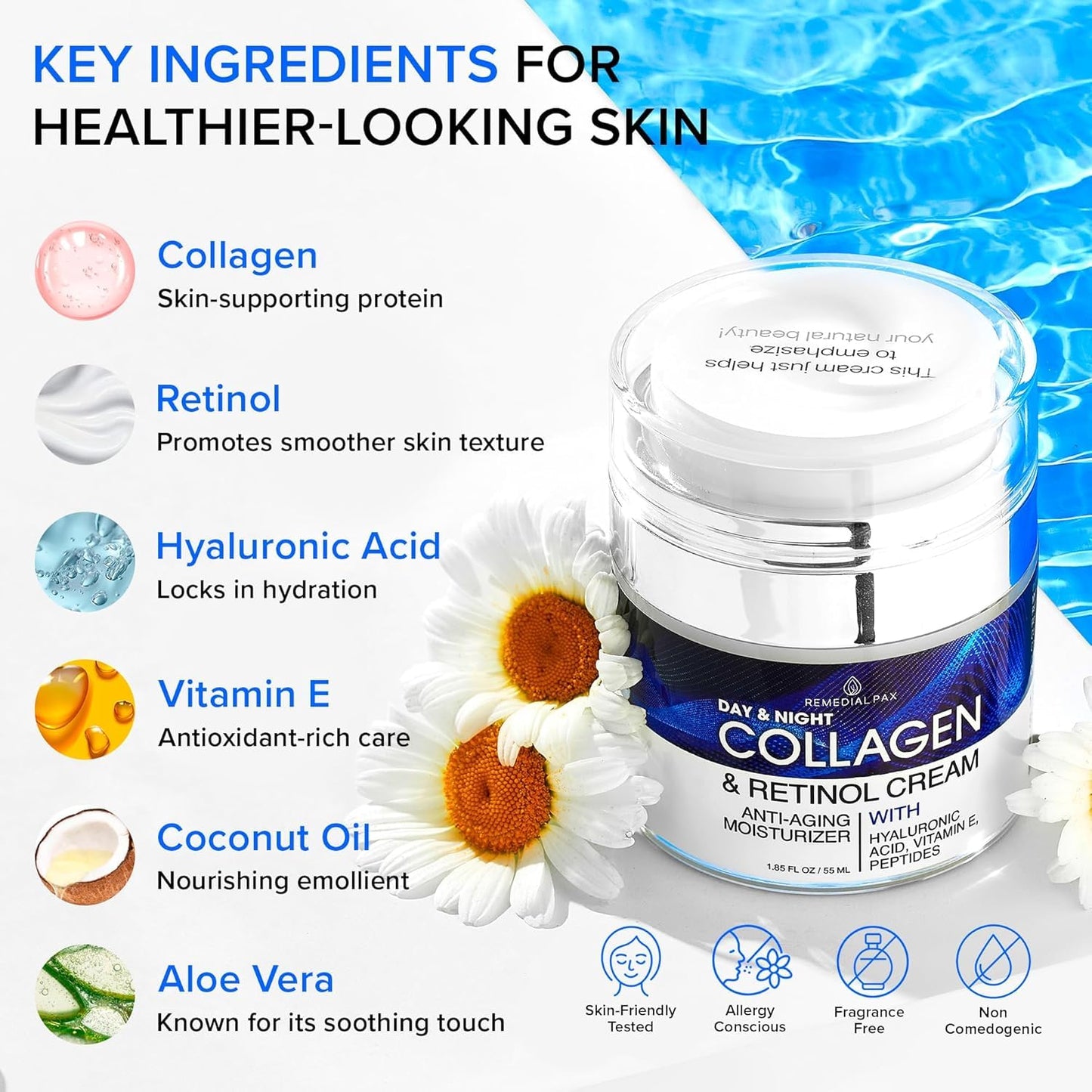 Remedial Purity Aesthetics Experience Collagen Cream with Retinol & Hyaluronic Acid