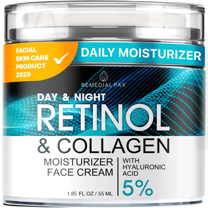 Remedial Purity Aesthetics Experience Face Moisturizer – Retinol Cream with Collagen & Hyaluronic Acid (1.85 fl oz)