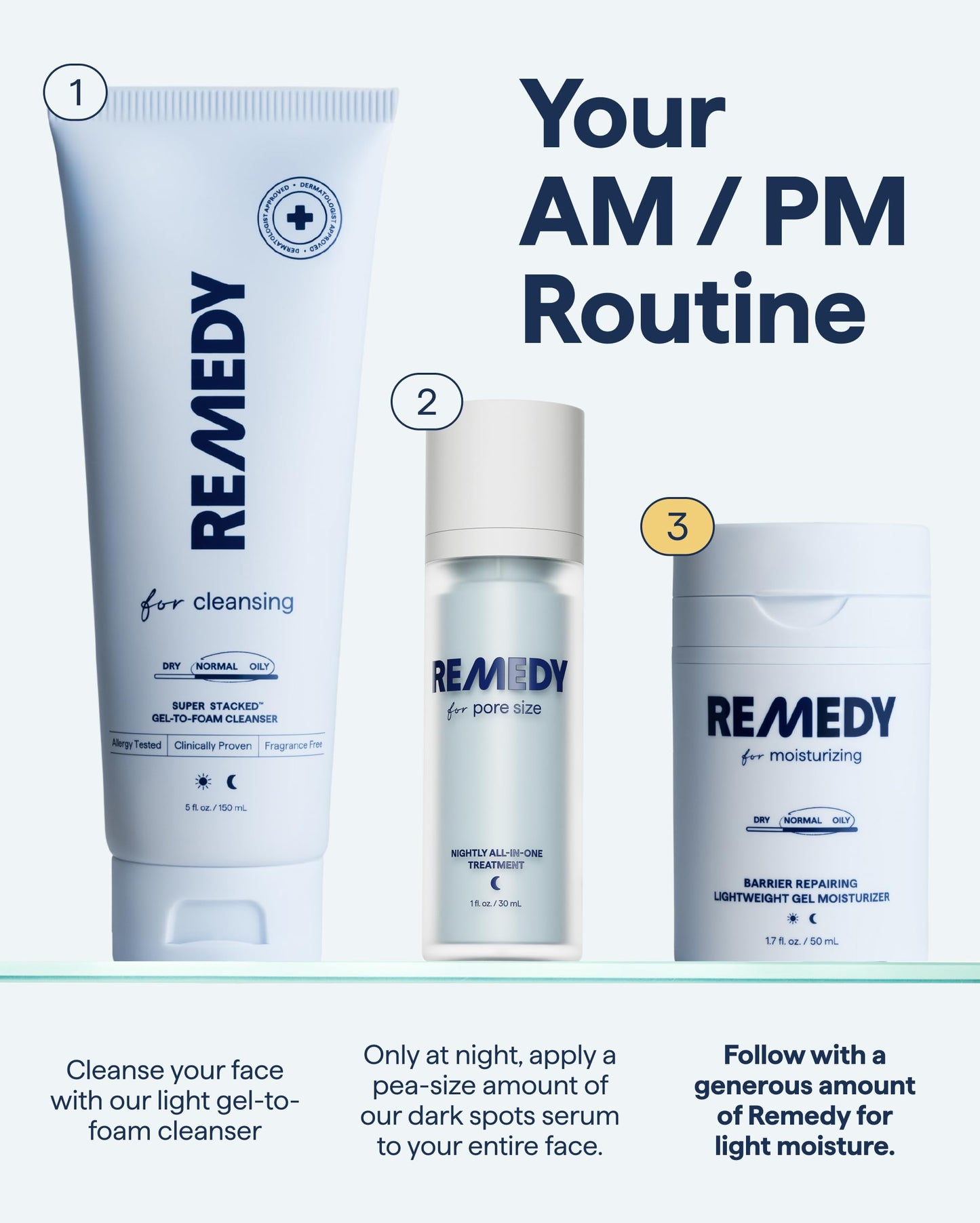 Remedy for Light Moisture – Barrier-Repairing Hydrating Gel Moisturizer for Normal to Oily Skin | Remedy Science
