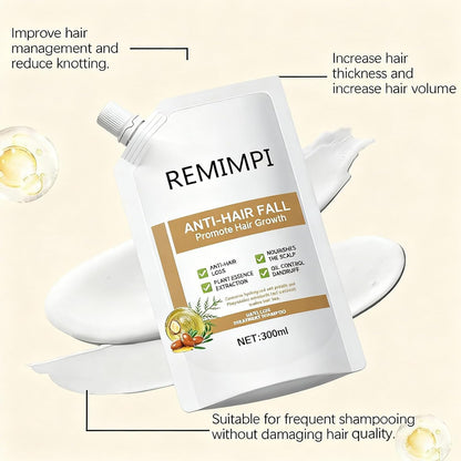 Remimpi Anti Hair Loss Shampoo | Strengthen, Cleanse & Support Hair Growth for All Hair Types