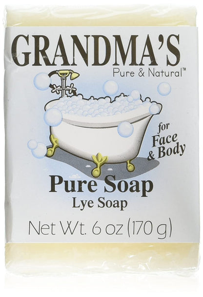 Remwood Grandma's Lye Soap – Four 6+ oz Bars (All-Natural)
