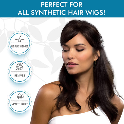 Rene of Paris Hair Conditioner for Synthetic Wigs & Extensions (8 oz) | Detangles, Shine, Protects