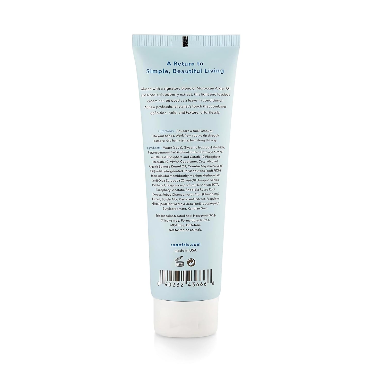 RENEFRIS Hair Styling Cream – Natural Anti-Frizz Smoothing for All Hair Types
