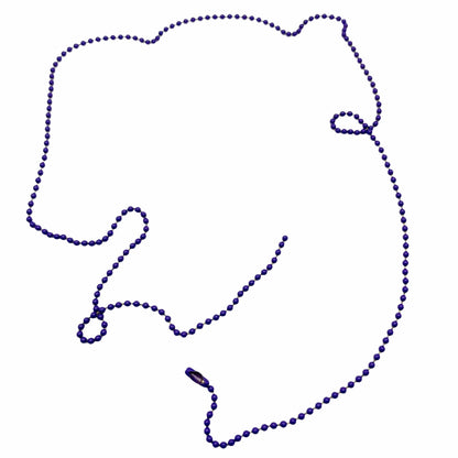Replacement 30" Colour Coated Steel Chain - U.S.A Ball 2.4mm Bead with connector (1 - 10 Pack)