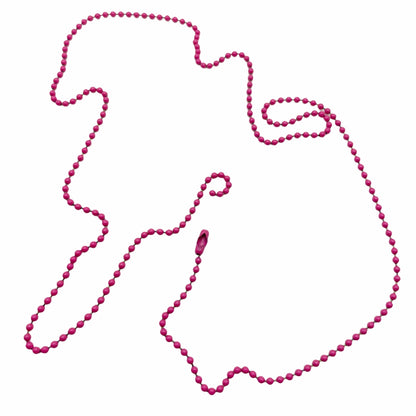 Replacement 30" Colour Coated Steel Chain - U.S.A Ball 2.4mm Bead with connector (1 - 10 Pack)
