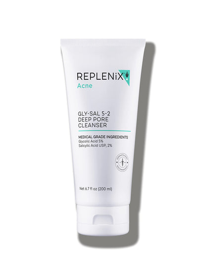 Replenix Gly-Sal Deep Pore Acne Face Wash – Dual-Action 5% Glycolic + 2% Salicylic
