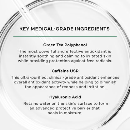Replenix Medical-Grade Caffeine Fortified Calming Serum with Hyaluronic Acid for Sensitive Skin | 1 Fl. Oz