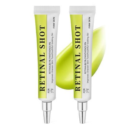 RETINAL SHOT Tightening Booster: Pore Minimizer & Wrinkles Reduction with Retinol 0.1% + Panthenol 1% (2pcs)
