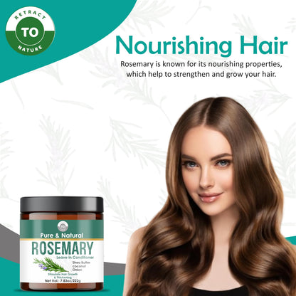 RETRACT TO NATURE Rosemary Leave-In Conditioner – Growth, Strength & Shine