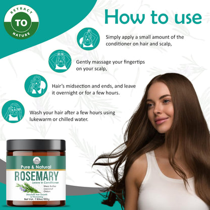 RETRACT TO NATURE Rosemary Leave-In Conditioner – Growth, Strength & Shine