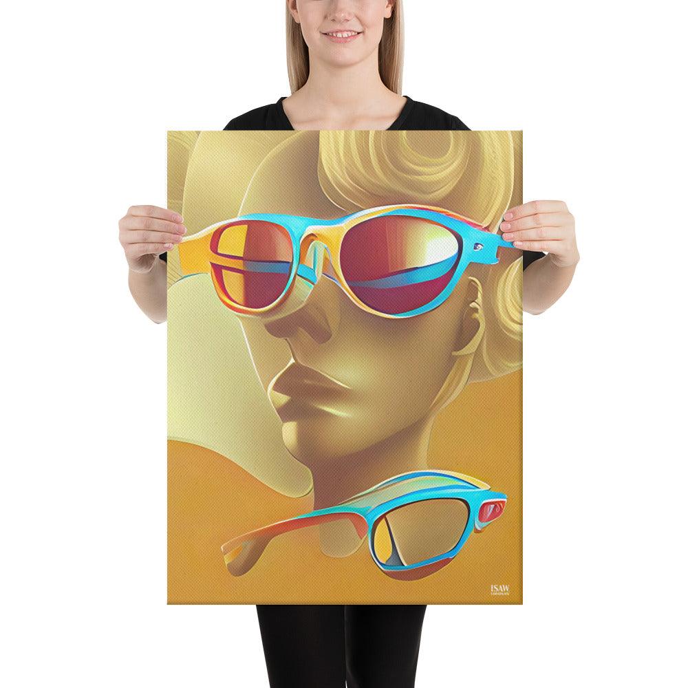 Retro Cool Orange - Canvas Print