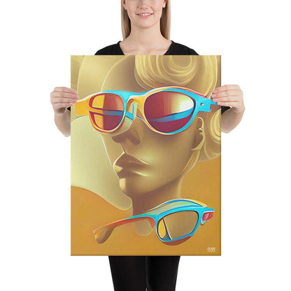 Retro Cool Orange - Canvas Print