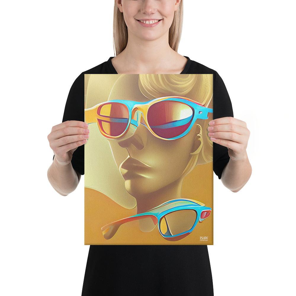 Retro Cool Orange - Canvas Print