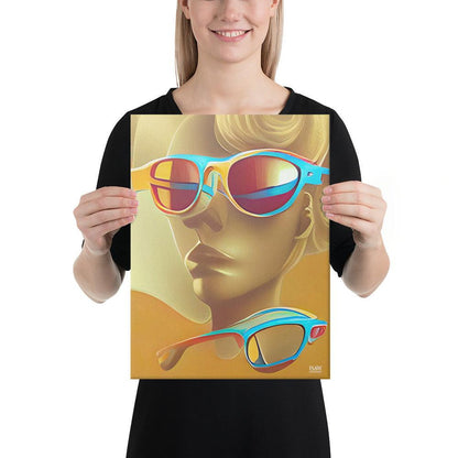 Retro Cool Orange - Canvas Print