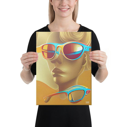 Retro Cool Orange - Canvas Print