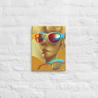 Retro Cool Orange - Canvas Print