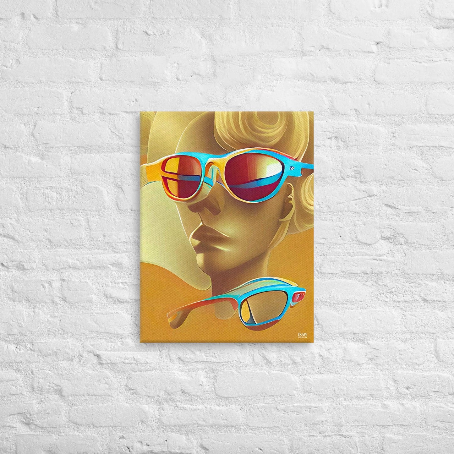 Retro Cool Orange - Canvas Print