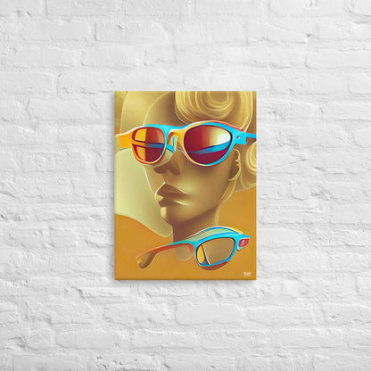 Retro Cool Orange - Canvas Print