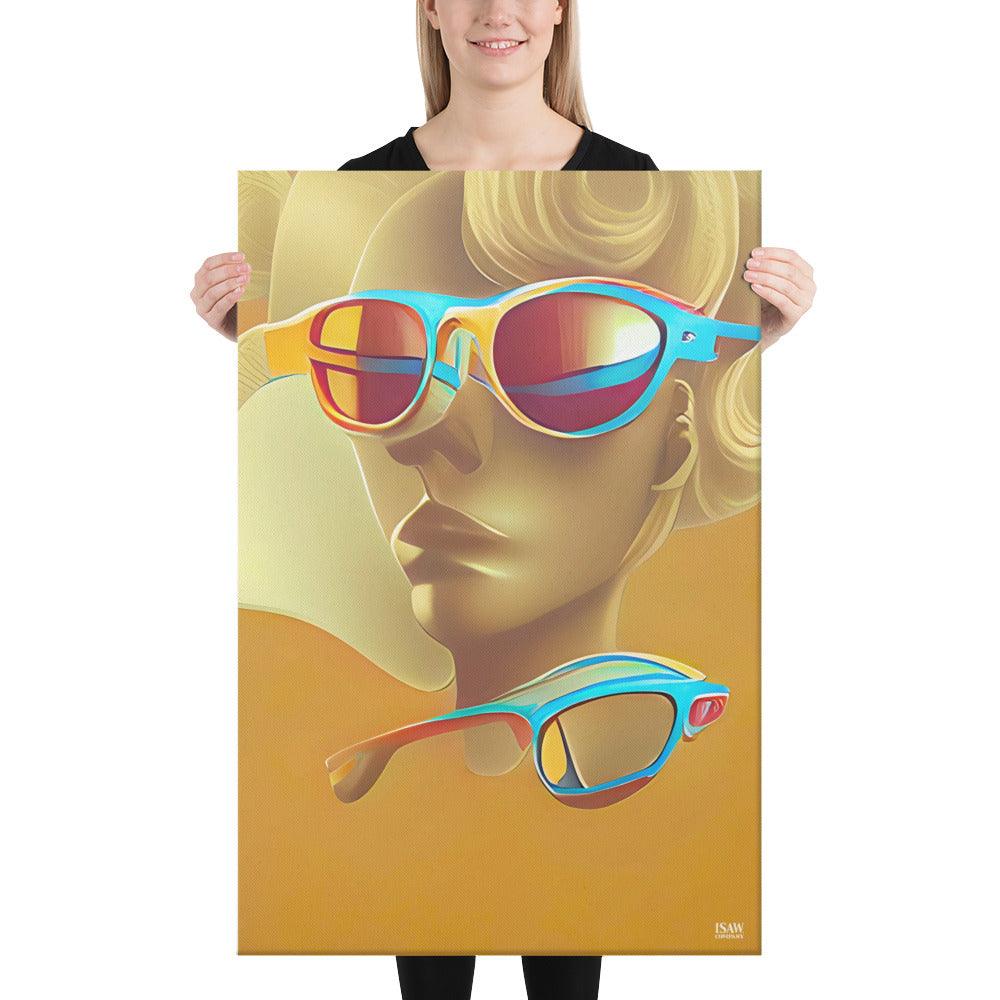 Retro Cool Orange - Canvas Print