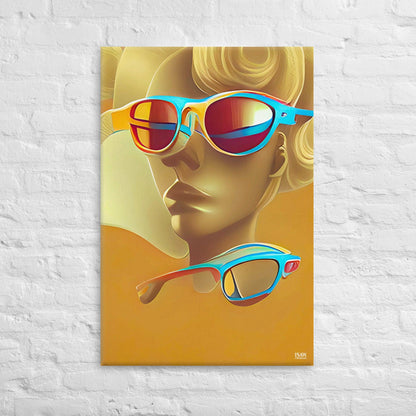 Retro Cool Orange - Canvas Print